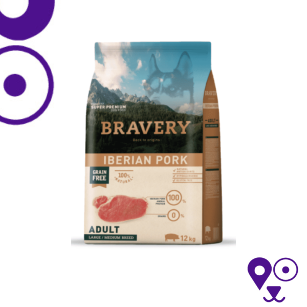 Bravery Adult Medium/Large Breeds Iberian Pork